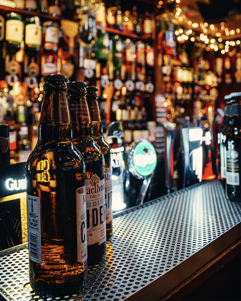 Bières dans un pub Irlandais à Dublin
