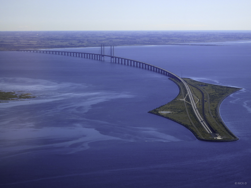 Pont de l'Øresund entre le Danemark et la Suède