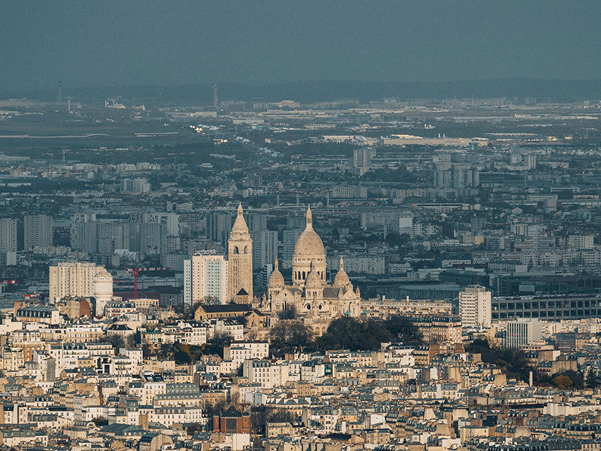 Montmartre vu depuis la Tour Eiffel