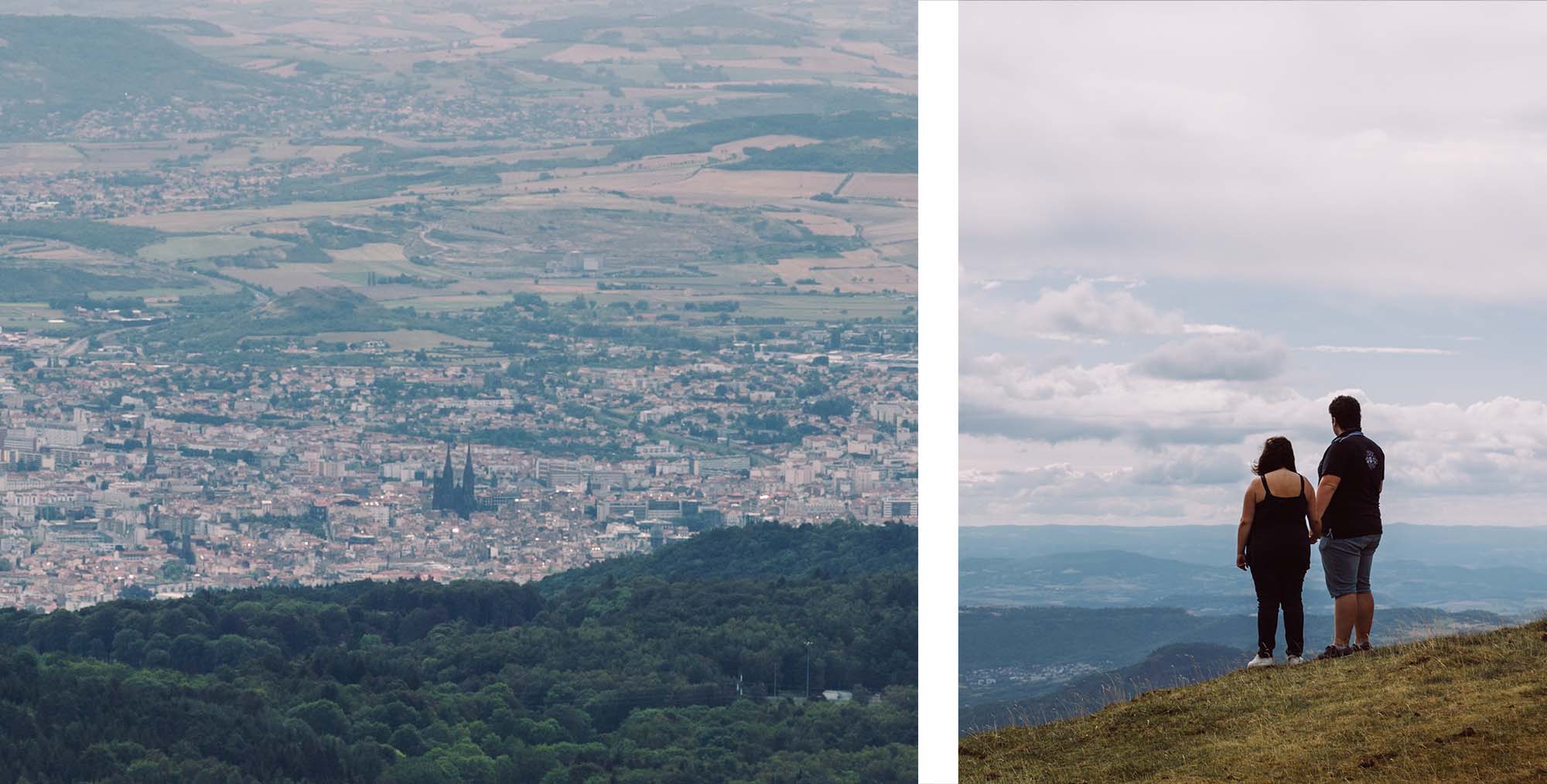 Vue sur Clermont-Ferrand depuis le volcan