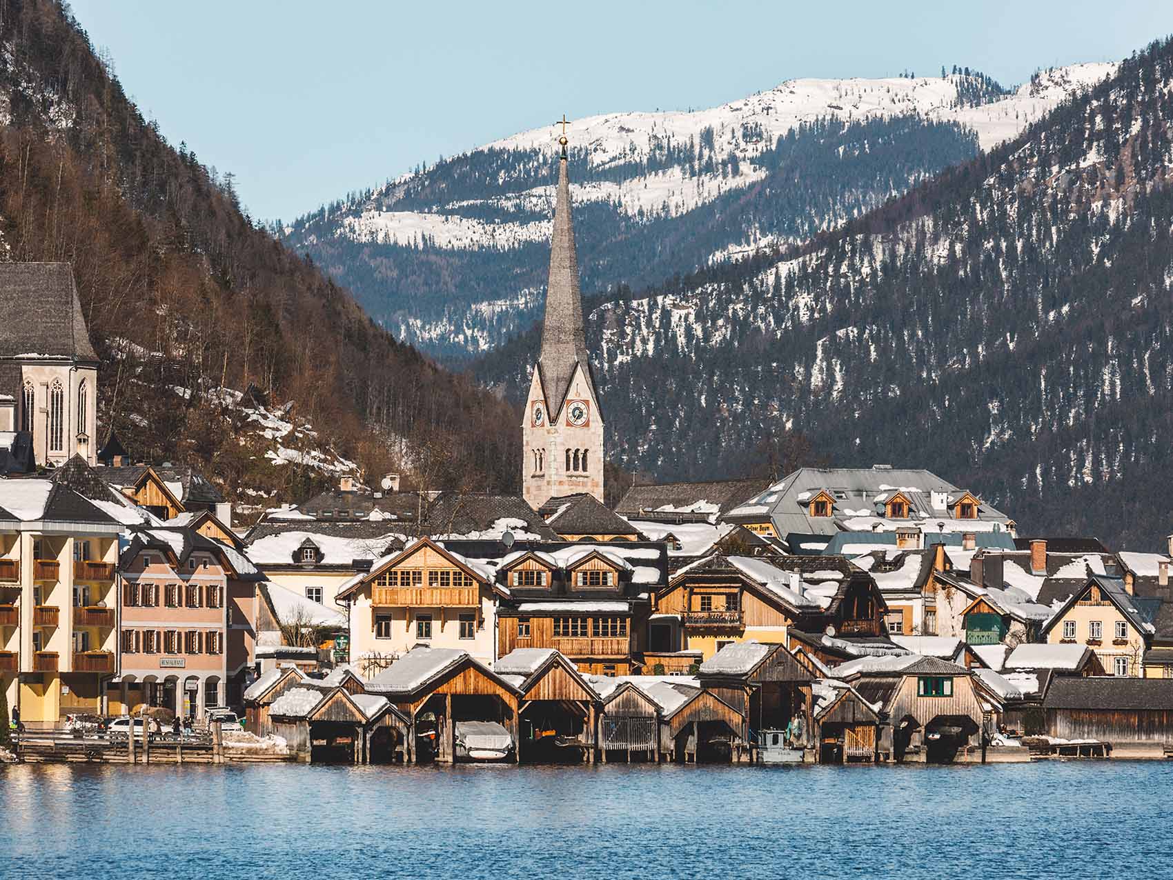 Village d'Hallstatt en Autriche