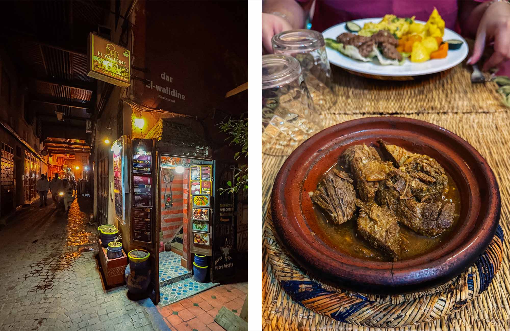 Restaurant El Walidine dans la médina de Marrakech