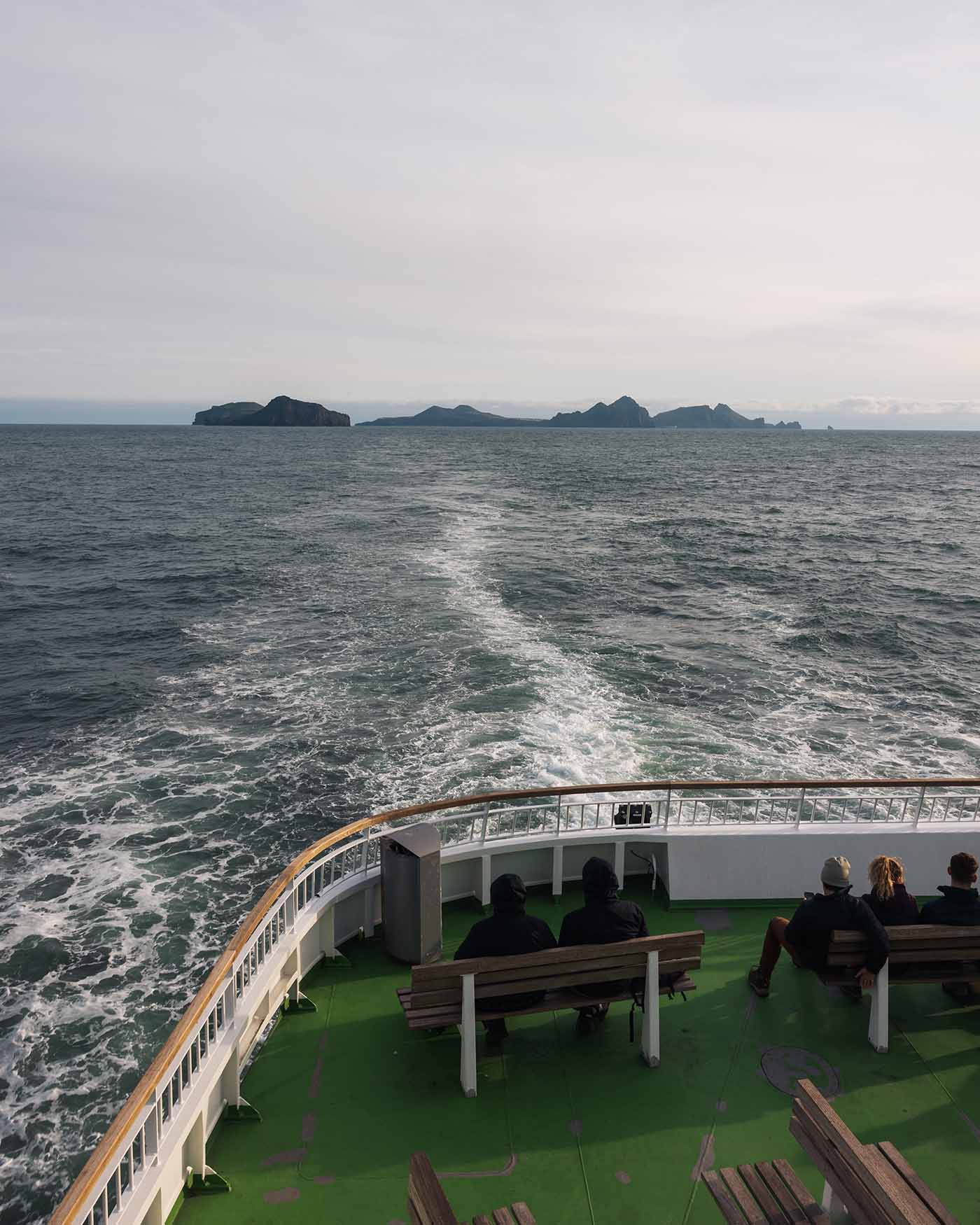 Ferry faisant la liaison entre les îles Vestmann et l'Islande