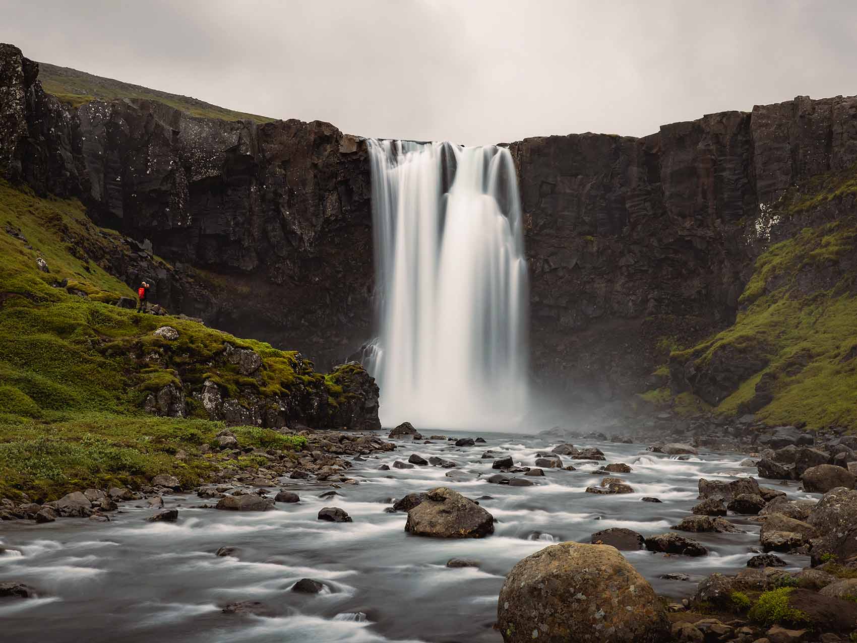 Côte Est de l'Islande : la cascade de Gufufoss