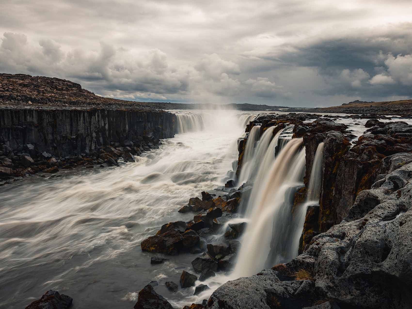 Nord de l'Islande : cascade de Selfoss