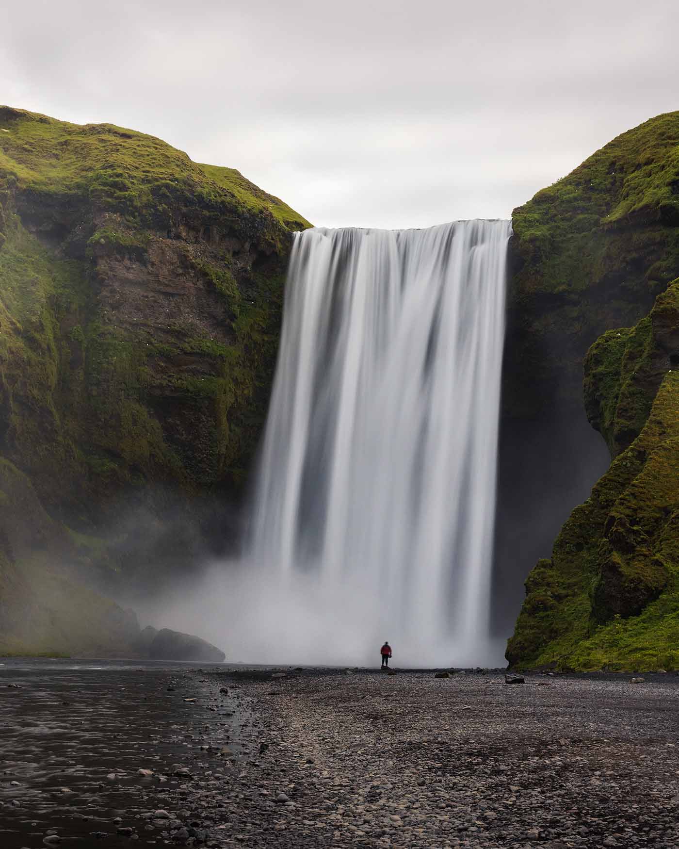 Cercle d'or de l'Islande : cascade de Skógafoss