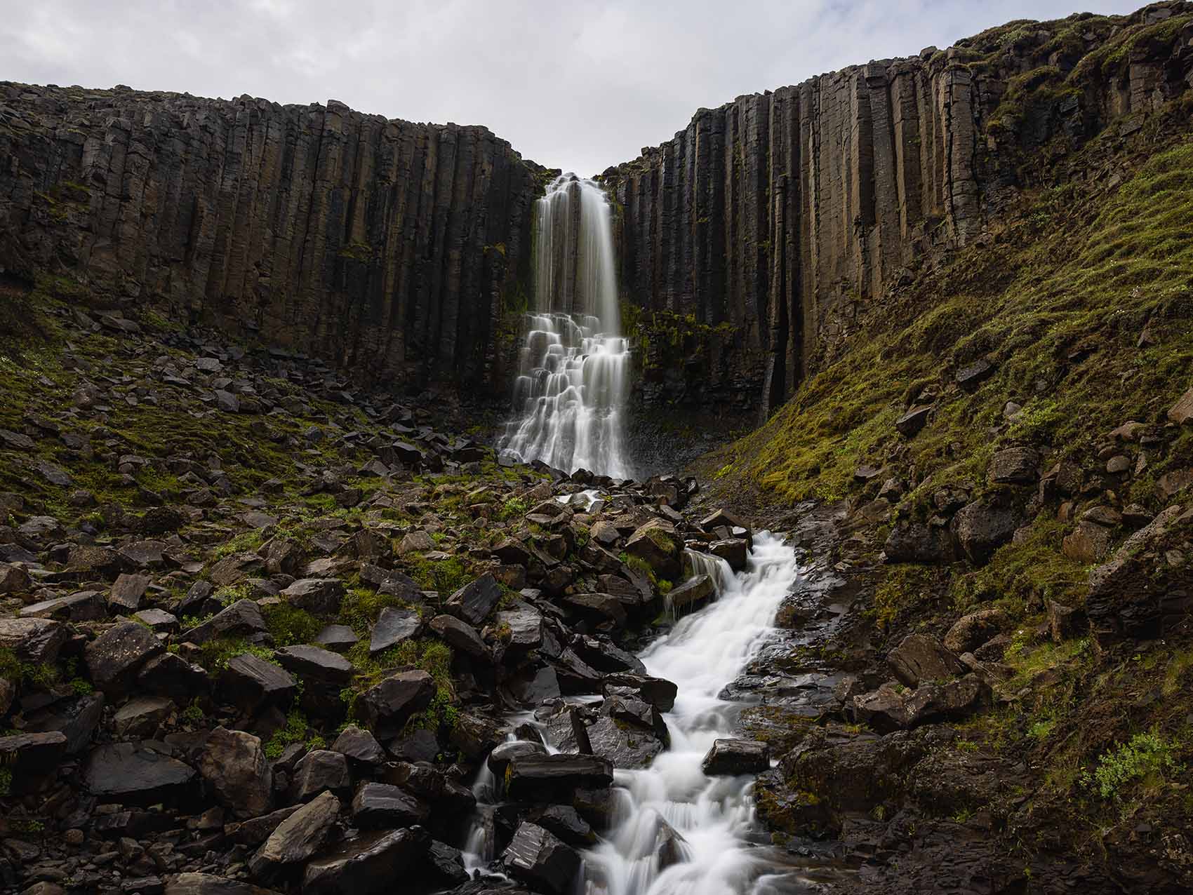 Cascade de Studlafoss en Islande