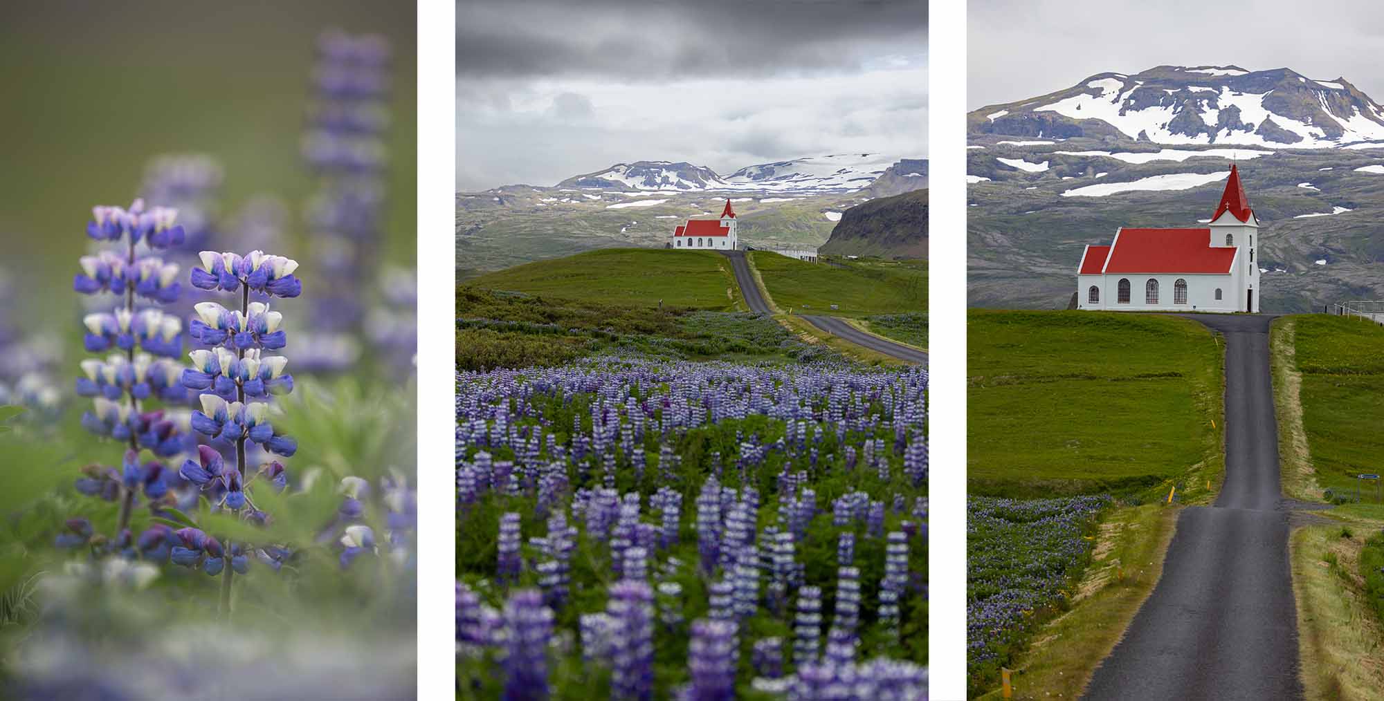 Eglise d'Hellissandur (Ingjaldshólskirkja) sur la péninsule de Snæfellsnes 