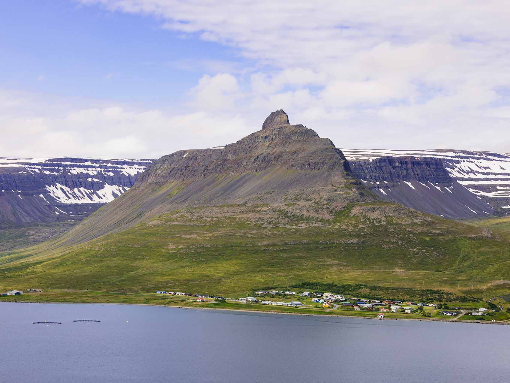 Paysage des fjords de l'Ouest en Islande