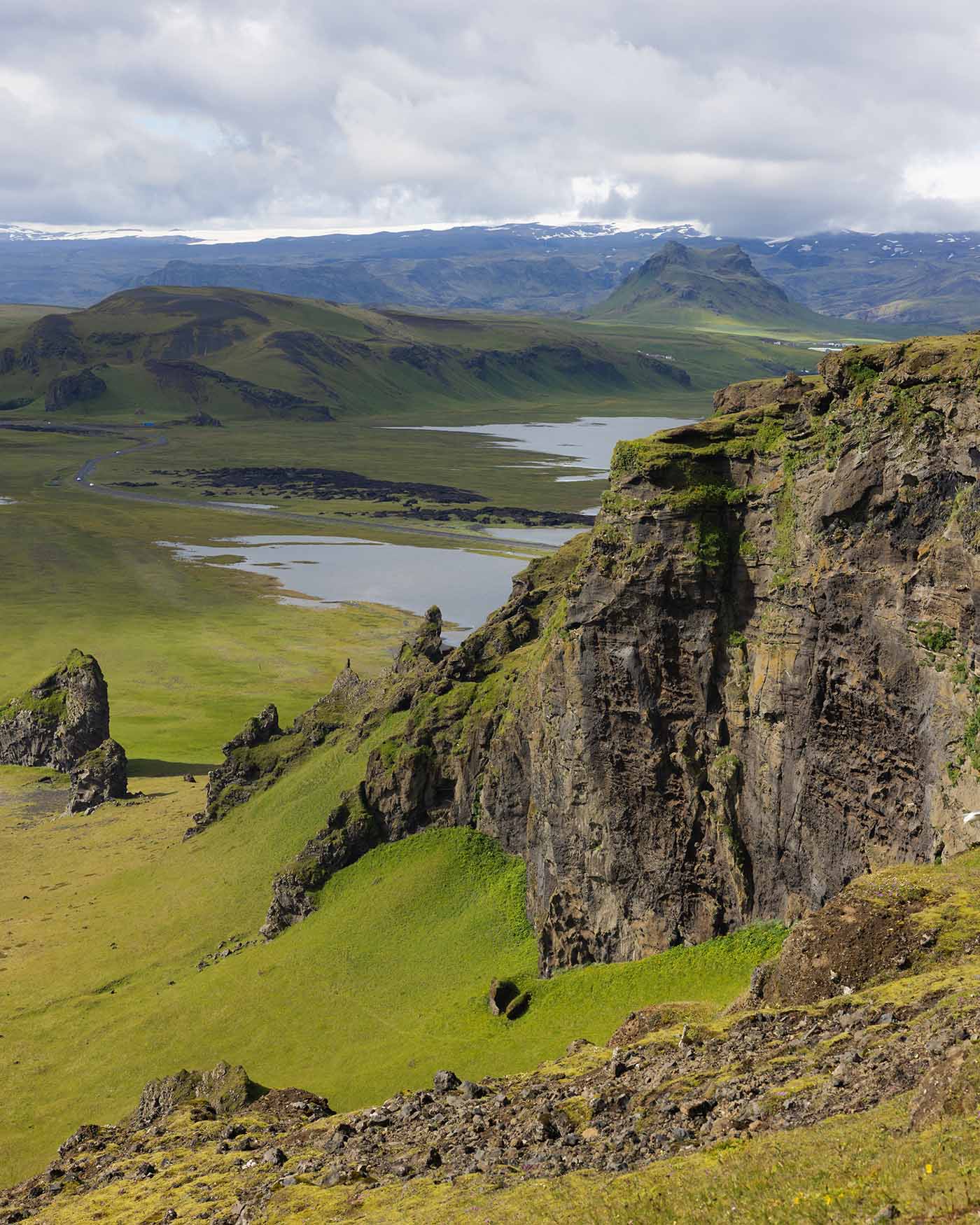 Point de vue depuis Dyrhólaey en Islande