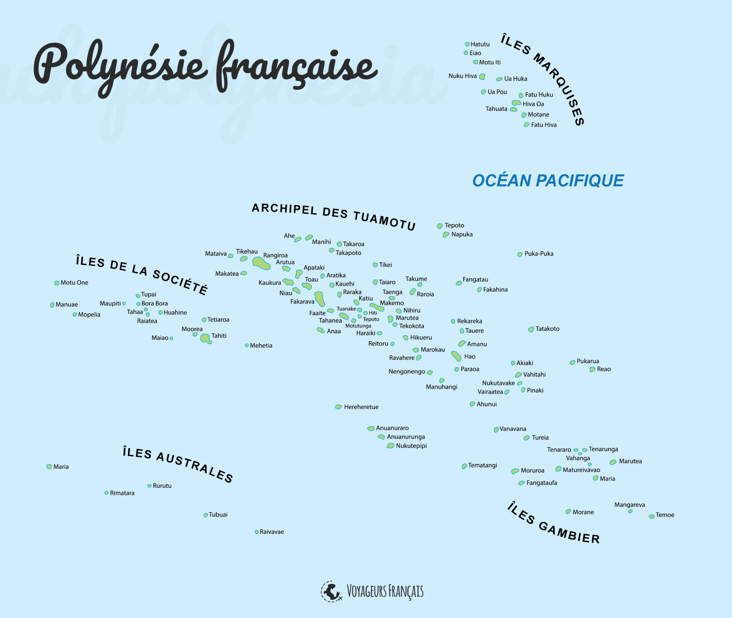 Carte - Polynésie française