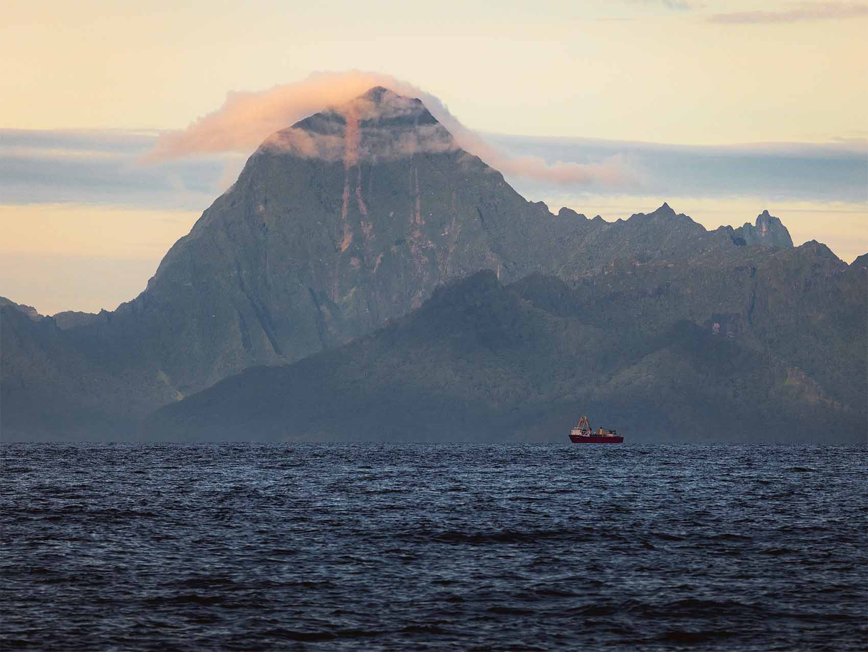 La montagne sur l'île de Moorea