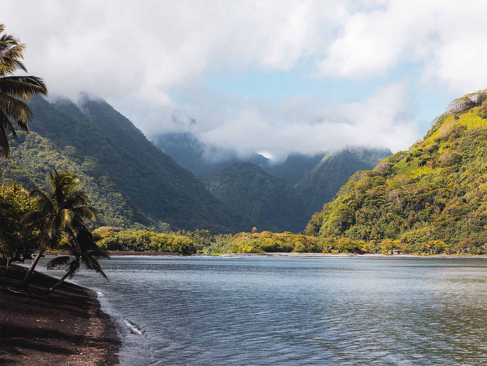 Plage de Tautira à Tahiti