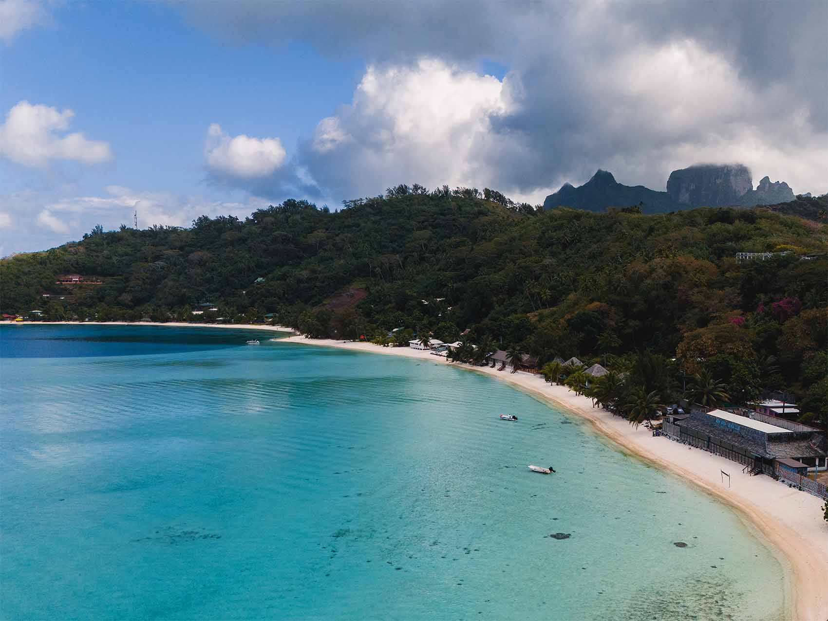 Plage de Matira à Bora Bora