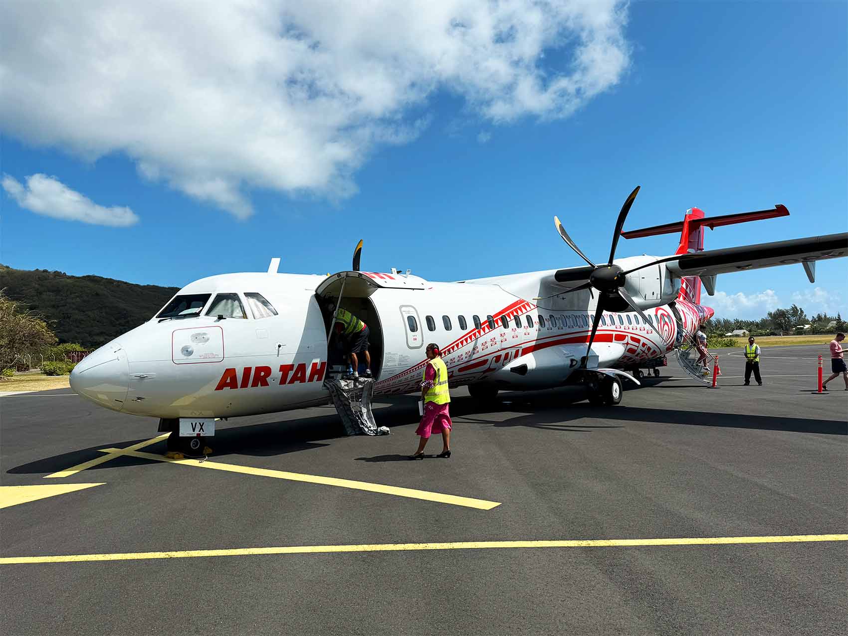 Avion Air Tahiti à Moorea