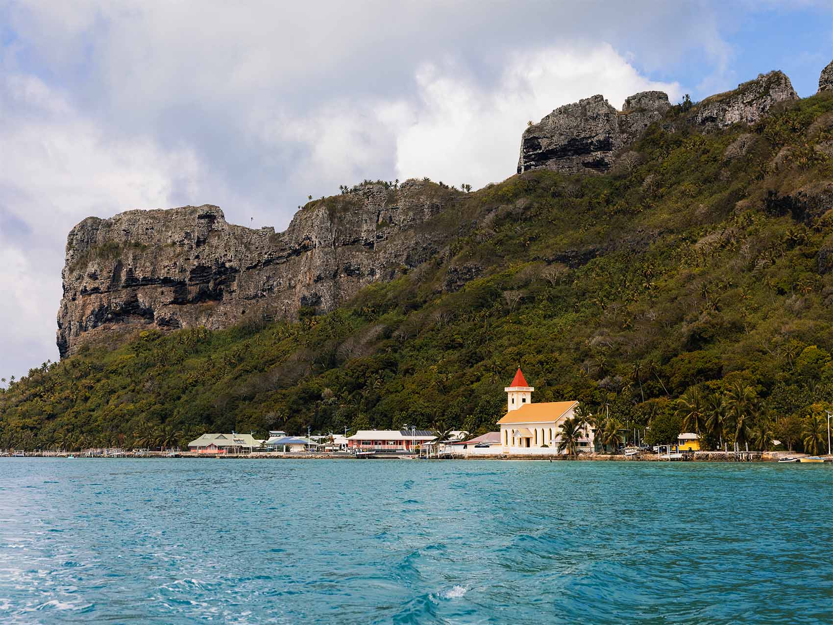 Arrivée sur l'île de Maupiti