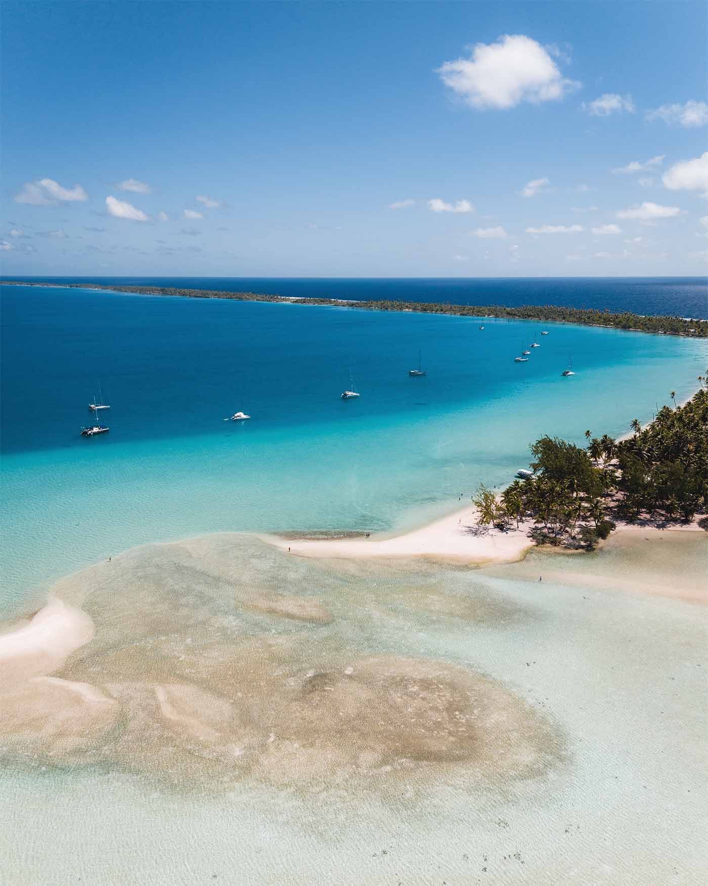 Plage d'Hirifa vue depuis les airs