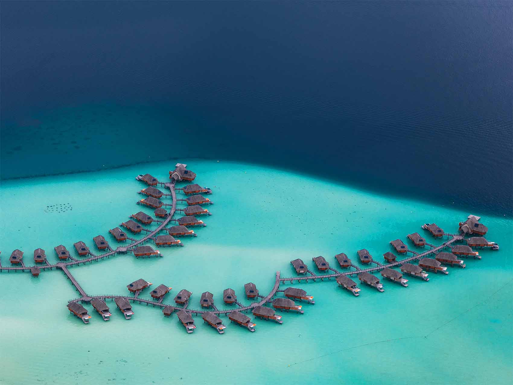 Les pilotis de Bora Bora