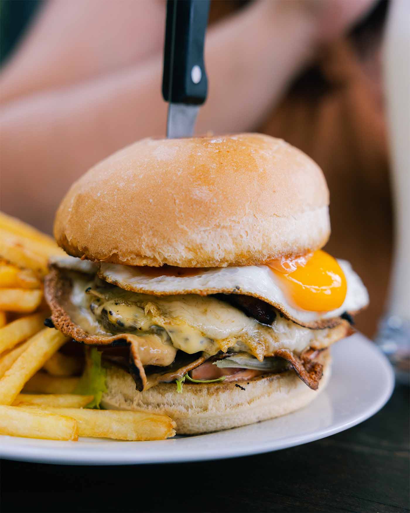 Burger au Moorea Tropical Garden