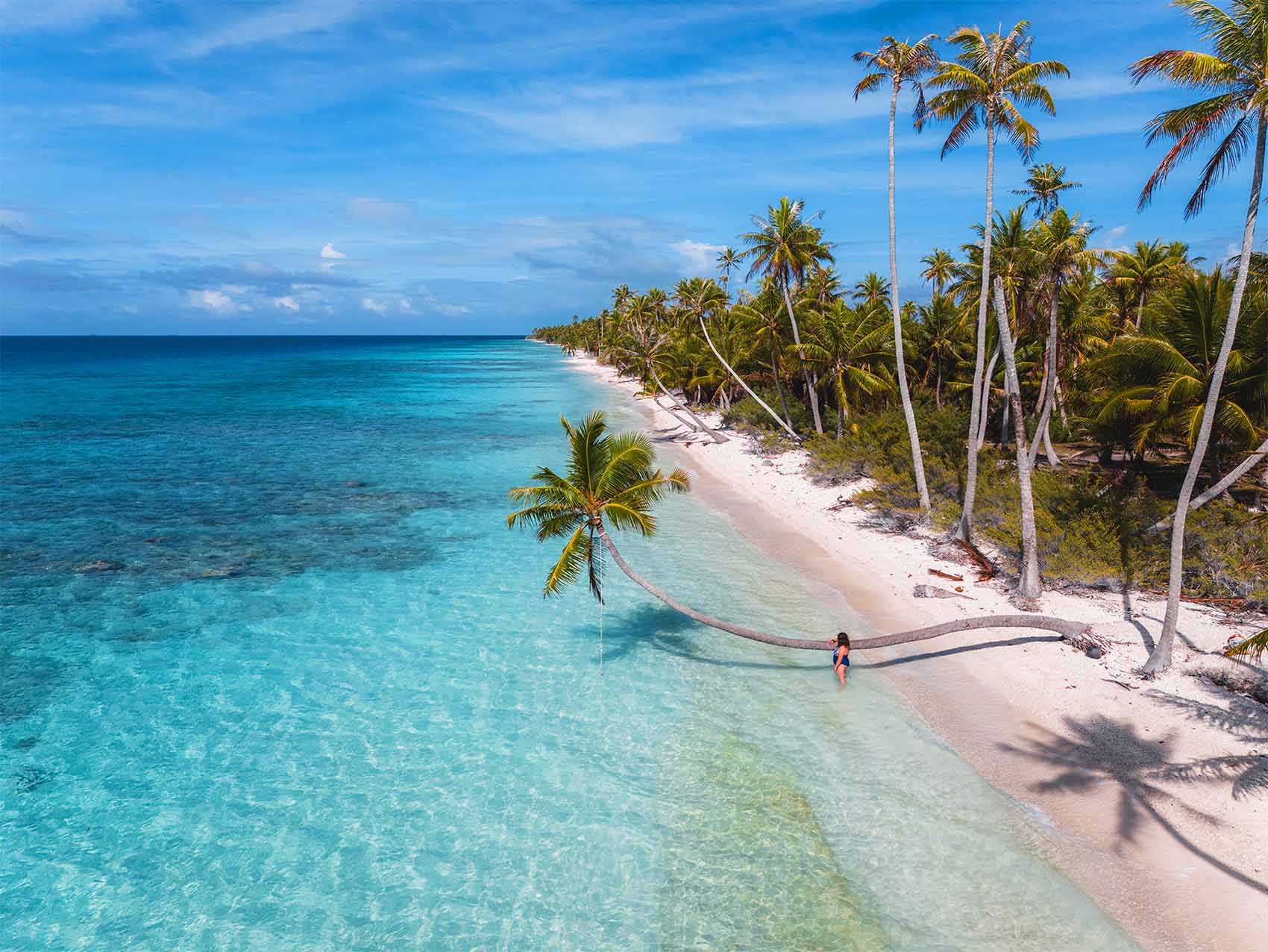 Plage PK9 à Fakarava