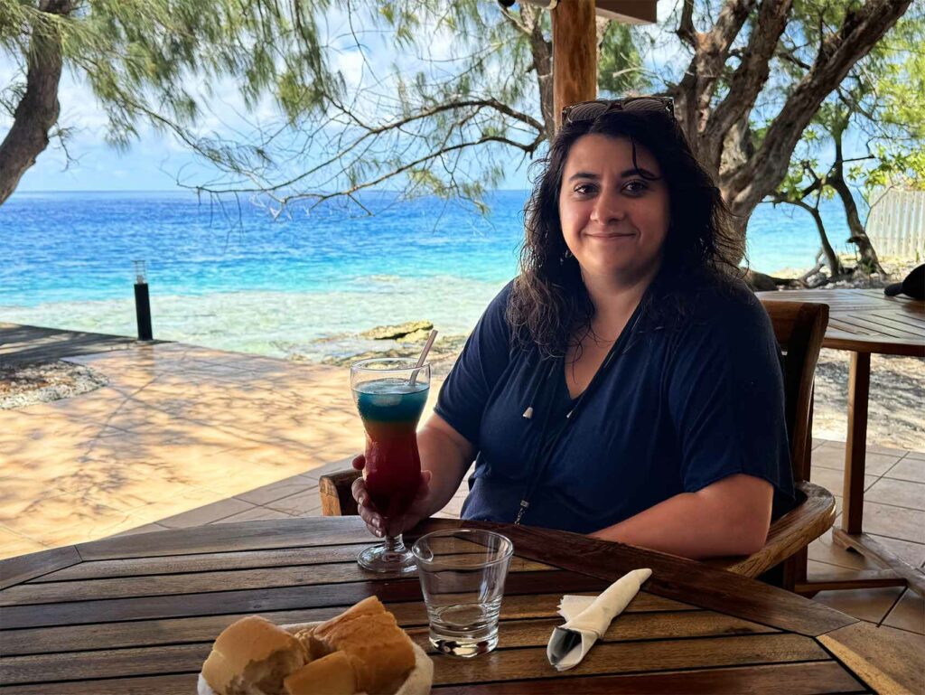 Déjeuner au Relais de Joséphine à Rangiroa