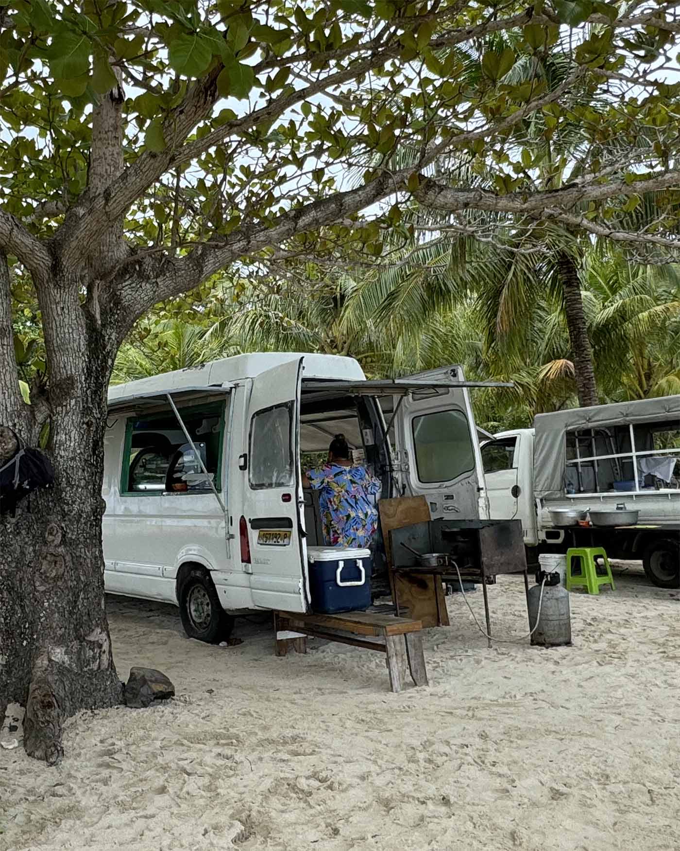 Roulotte plage de Tereia à Maupiti