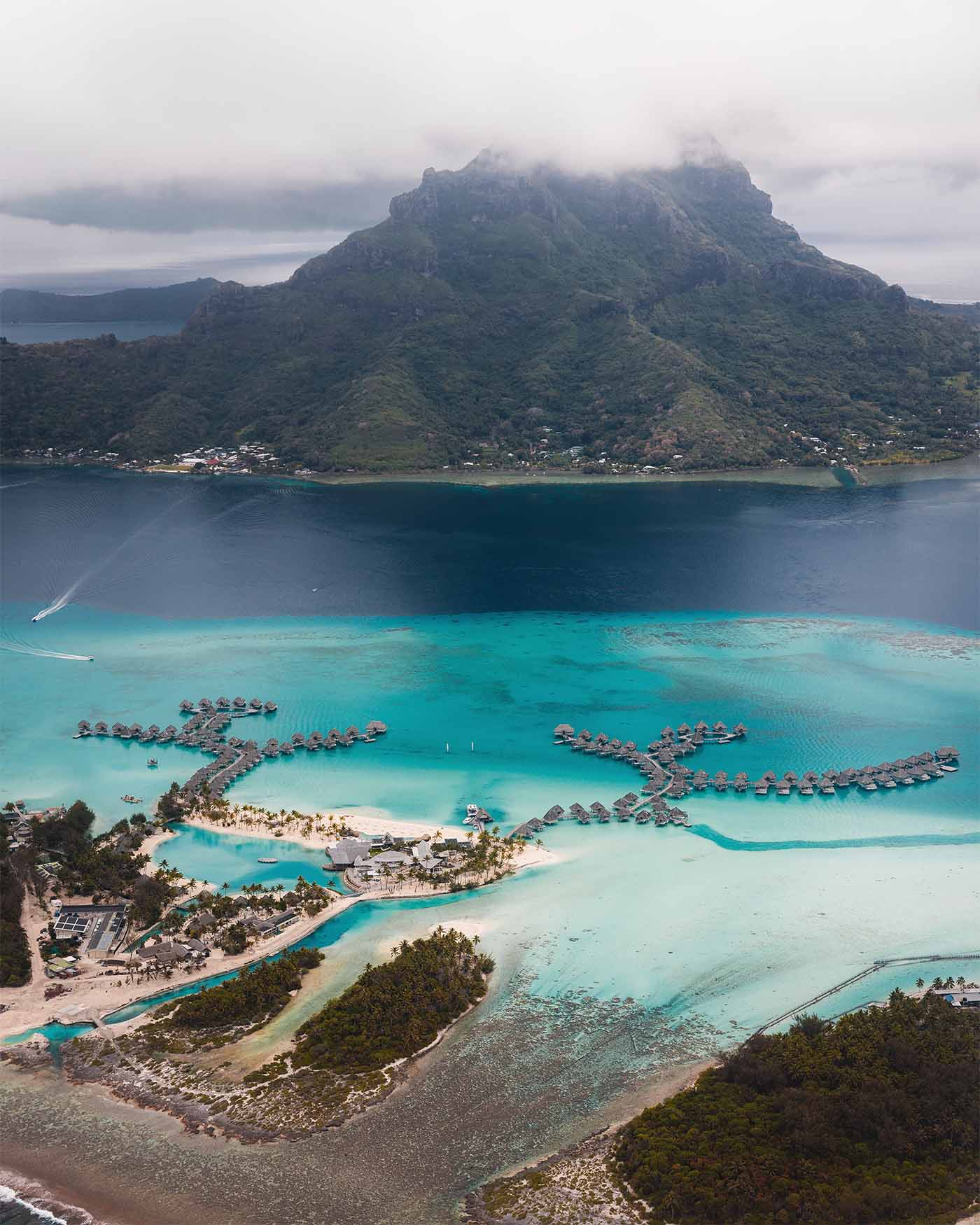 Les pilotis de Bora Bora