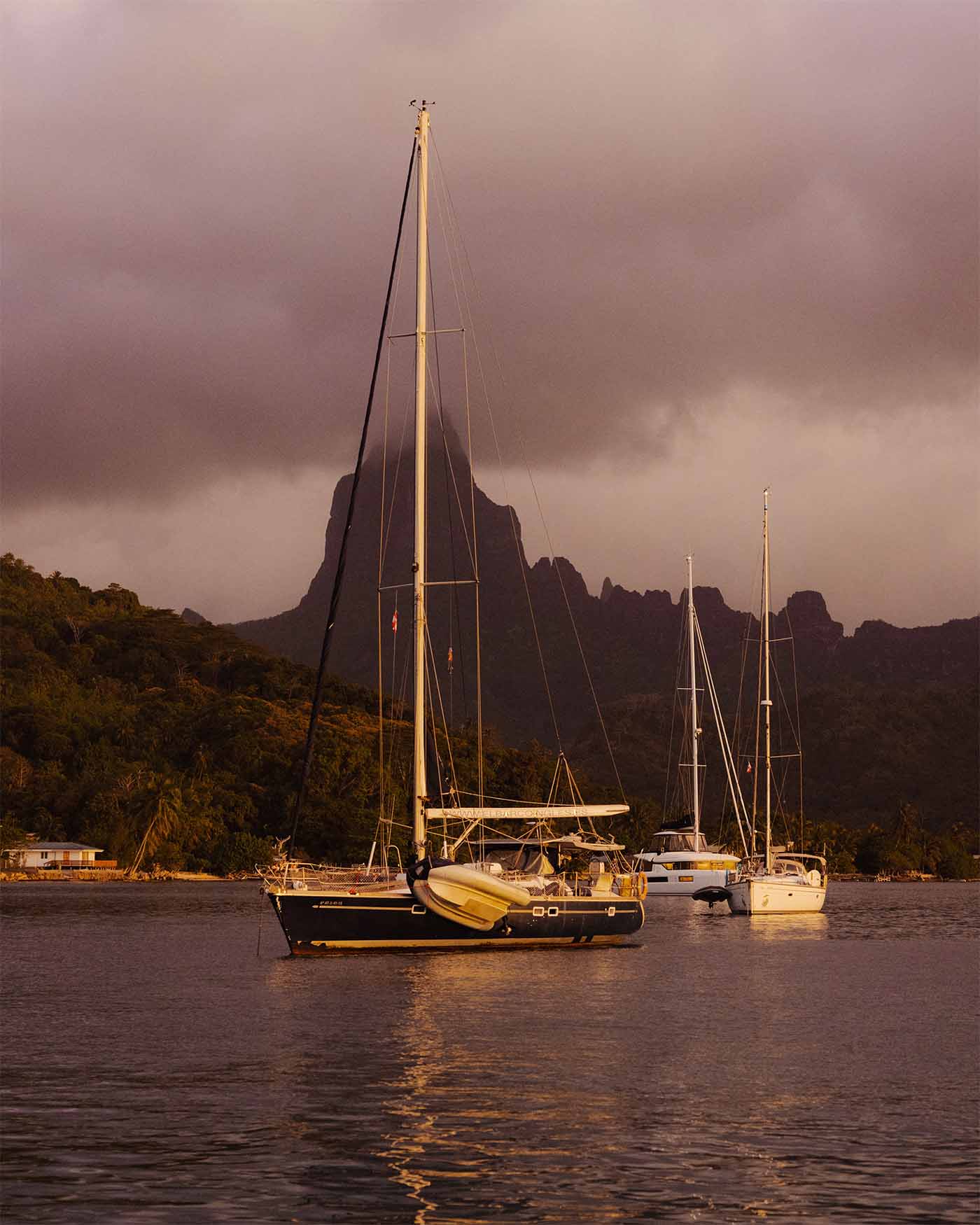 Coucher de soleil à Moorea