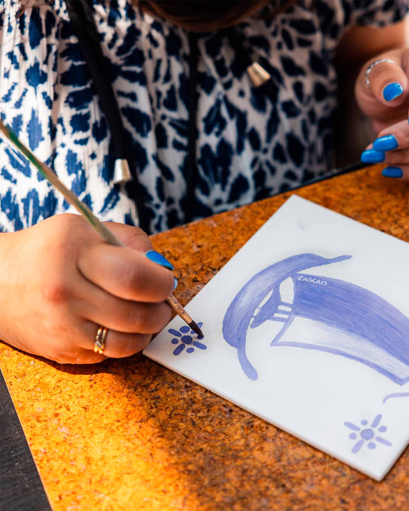 Atelier azulejos chez Cais 16 à Cascais