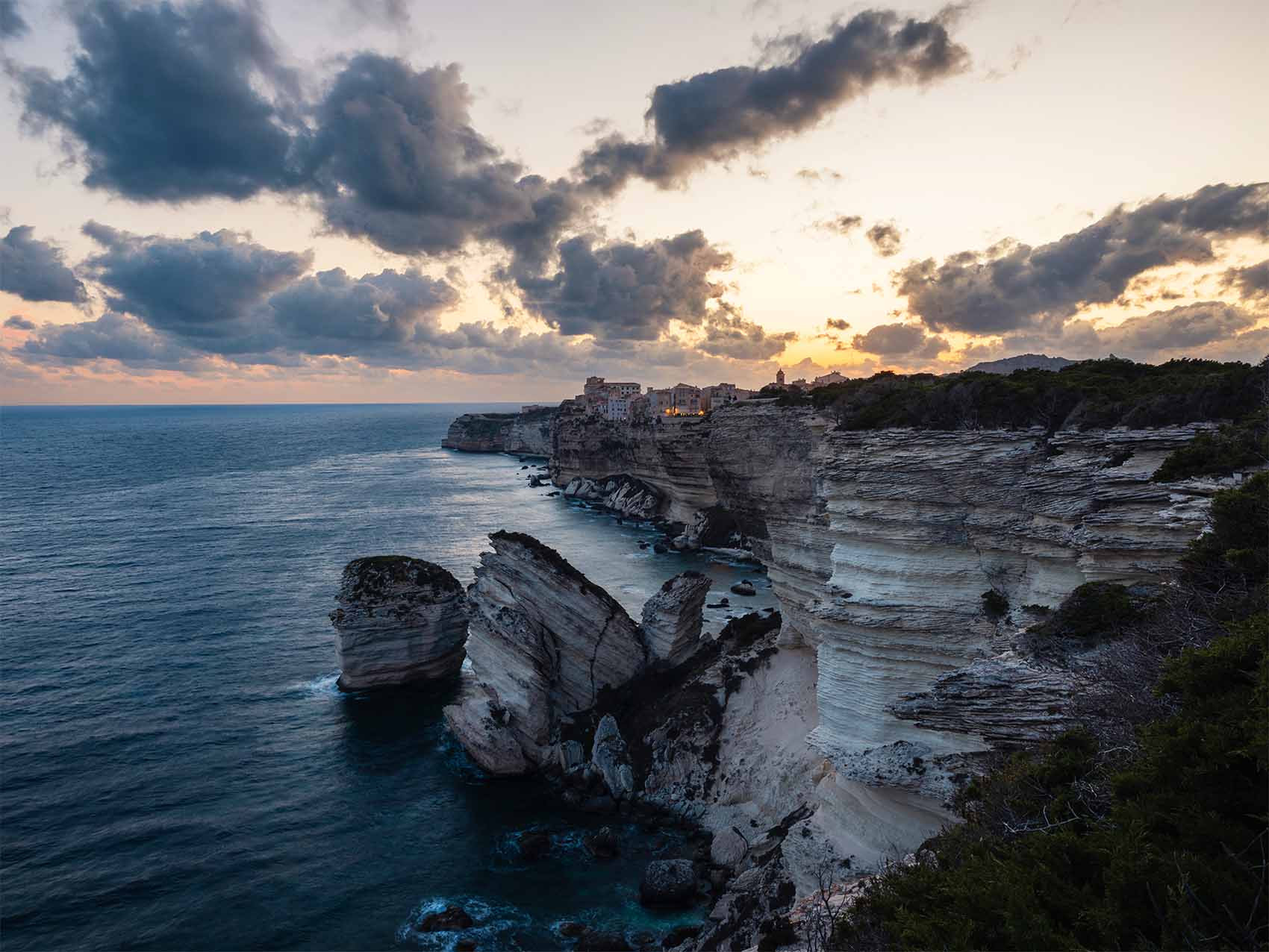 Point de vue sur Bonifacio