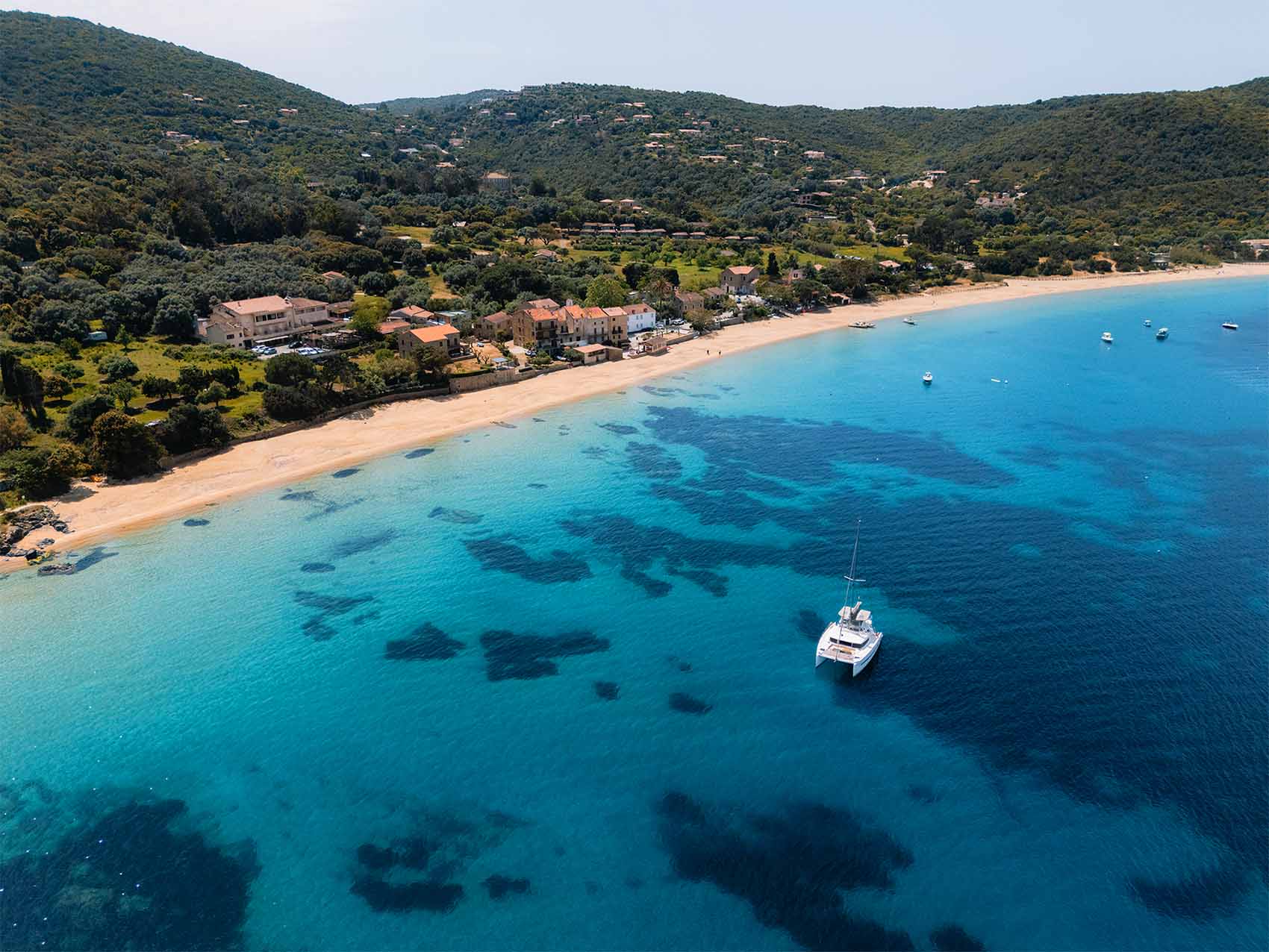 Baie de Campomoro - Catamaran en corse