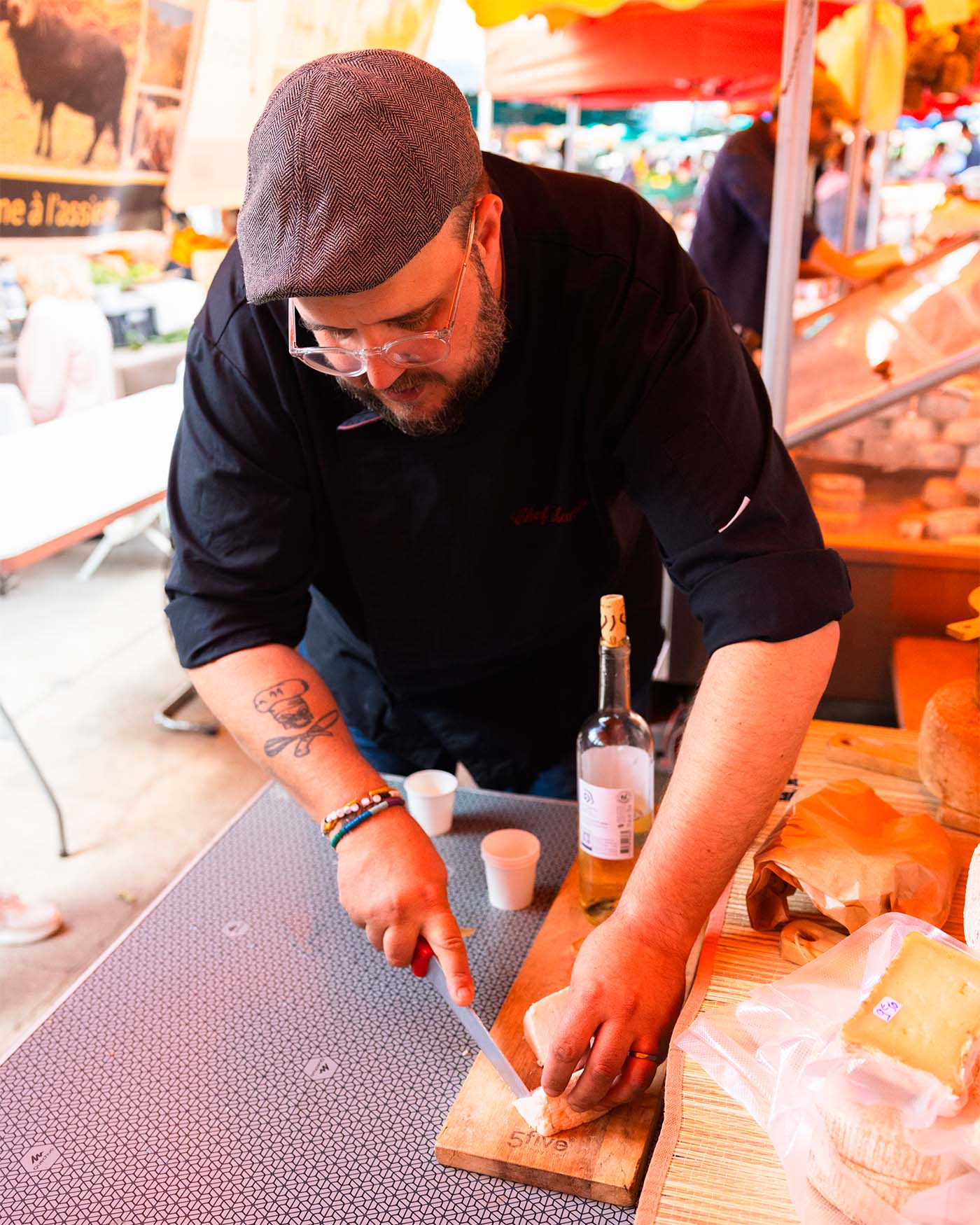 Marché d'Ajaccio avec le chef Lambert