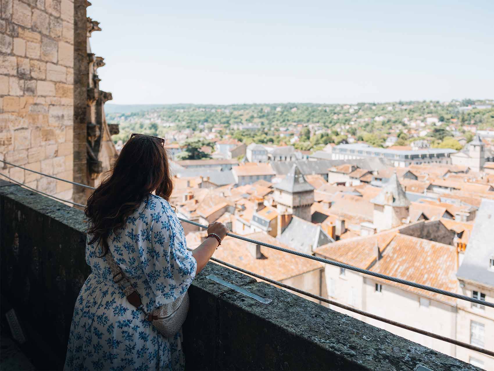 Vue depuis le clocher de la Collégiale de Villefranche-de-Rouergue