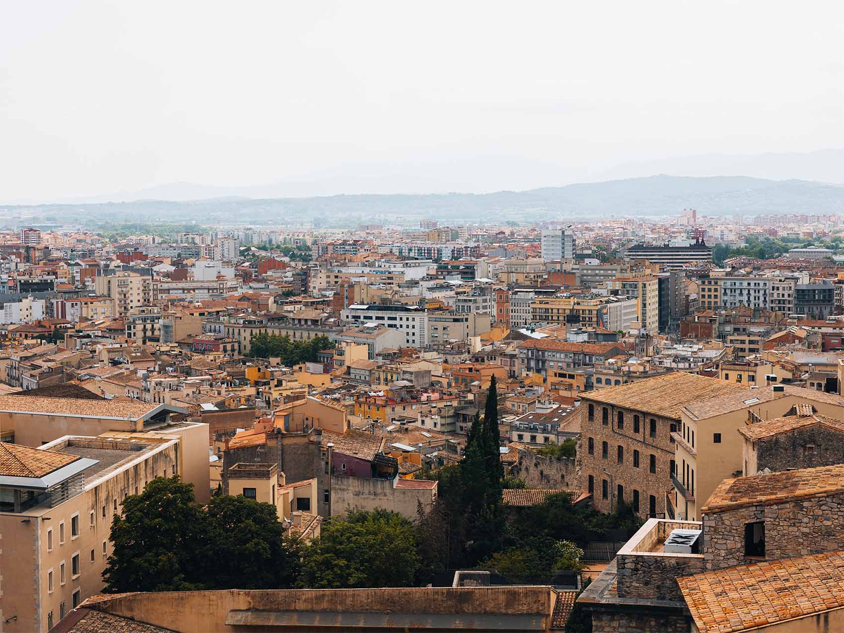 Vue sur Gérone depuis les remparts