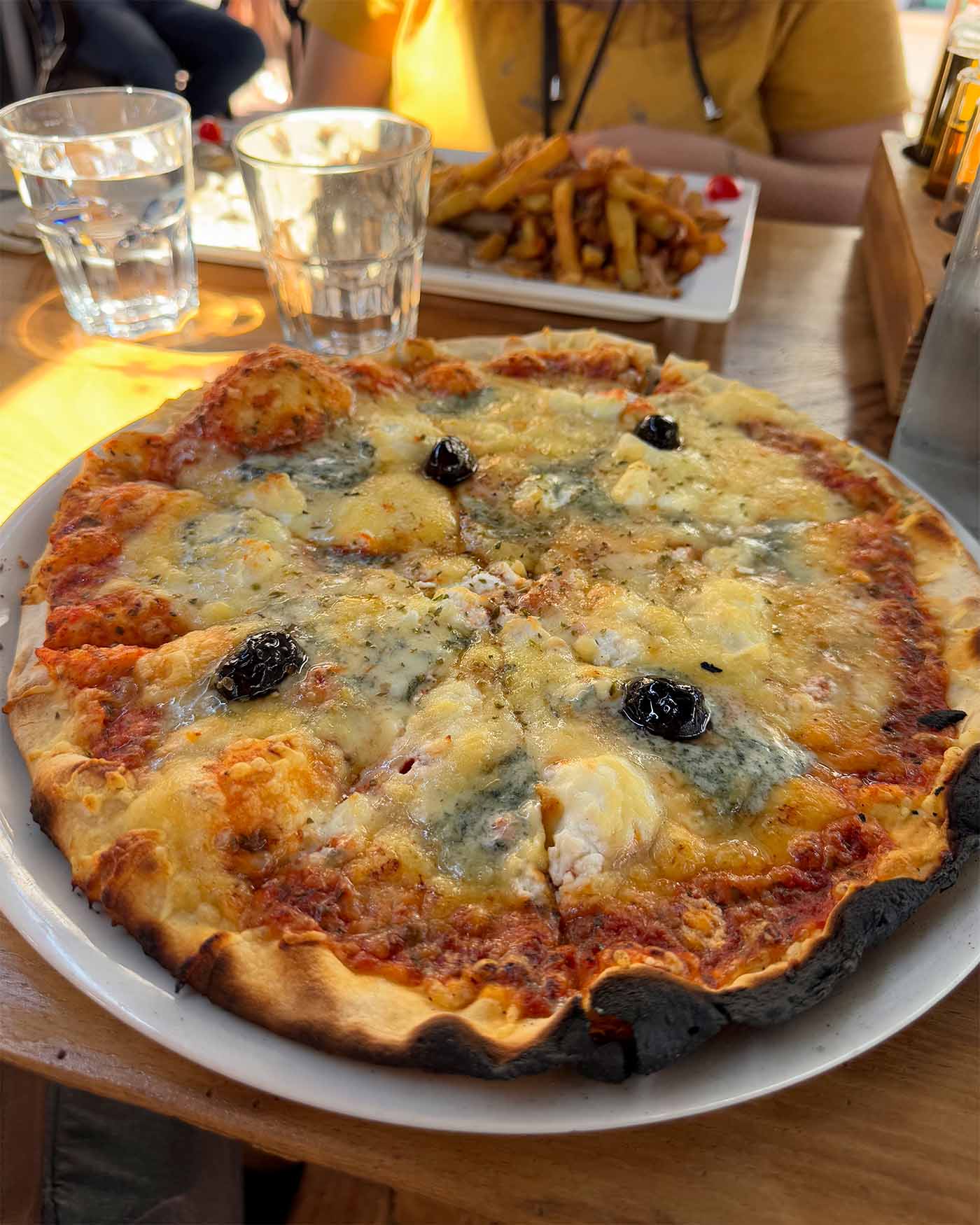 Pizza au restaurant chez A Marinasca à Ajaccio