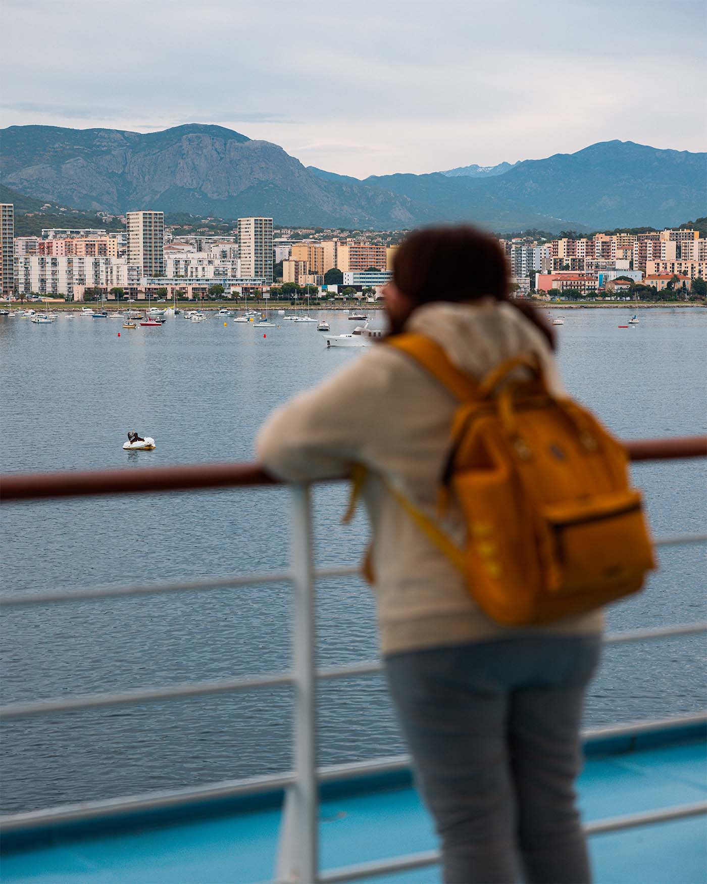 Arrivée à Ajaccio en ferry