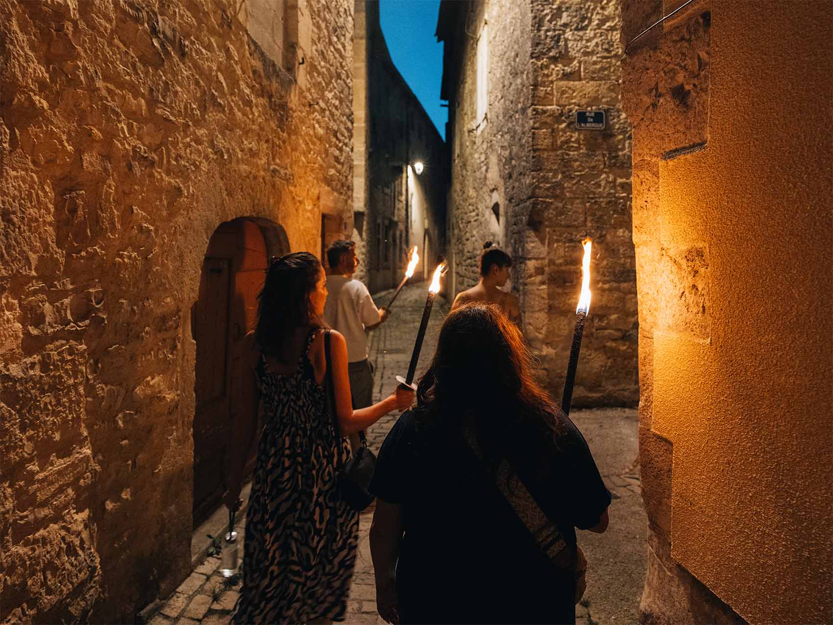 Visite guidée au flambeau à Villeneuve - Bastides et Gorges de l’Aveyron 