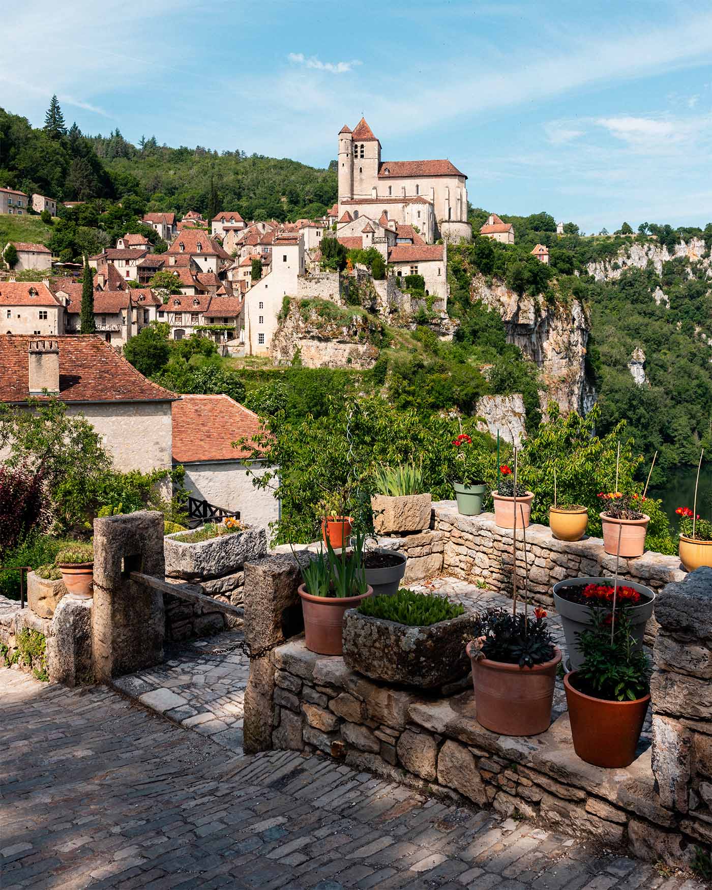 Entrée dans le village de Saint Cirq Lapopie