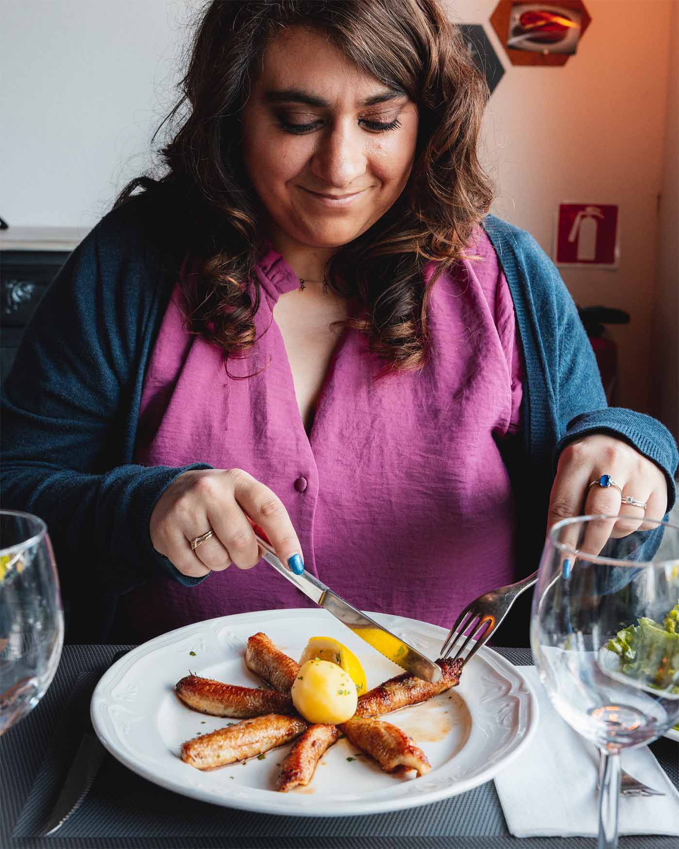 Dégustation de perches au restaurant de la Croix Fédérale à Morges en Suisse