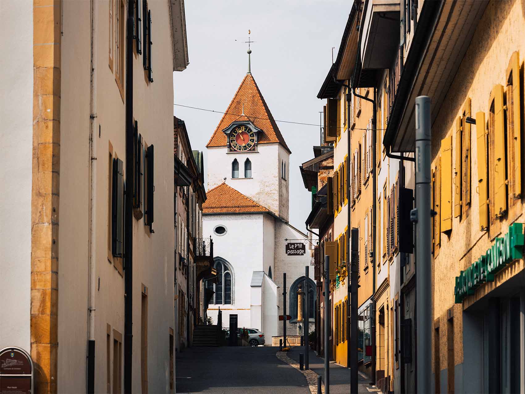 Village de Grandson en Suisse