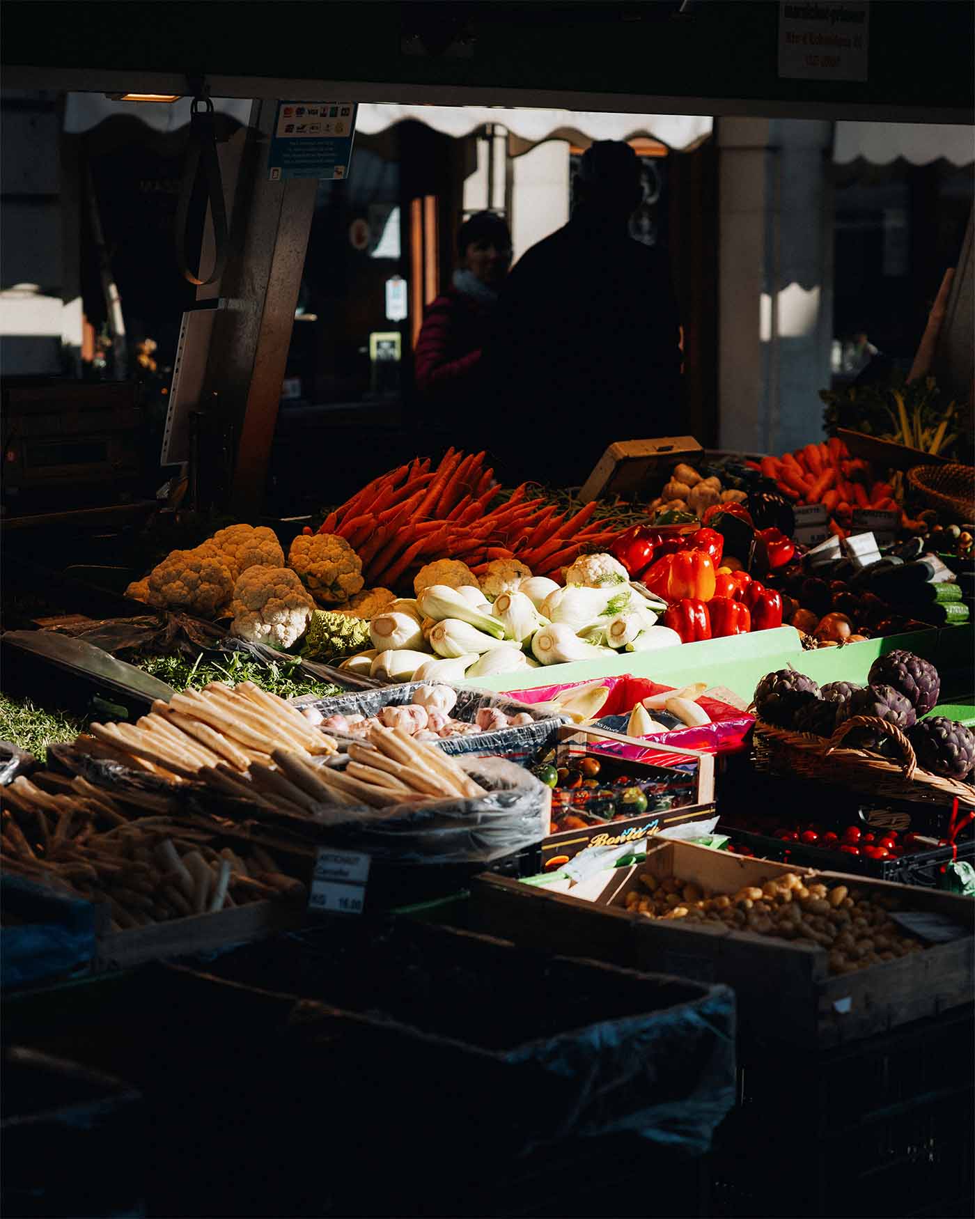 Marché de Morges en Suisse dans le canton de Vaud