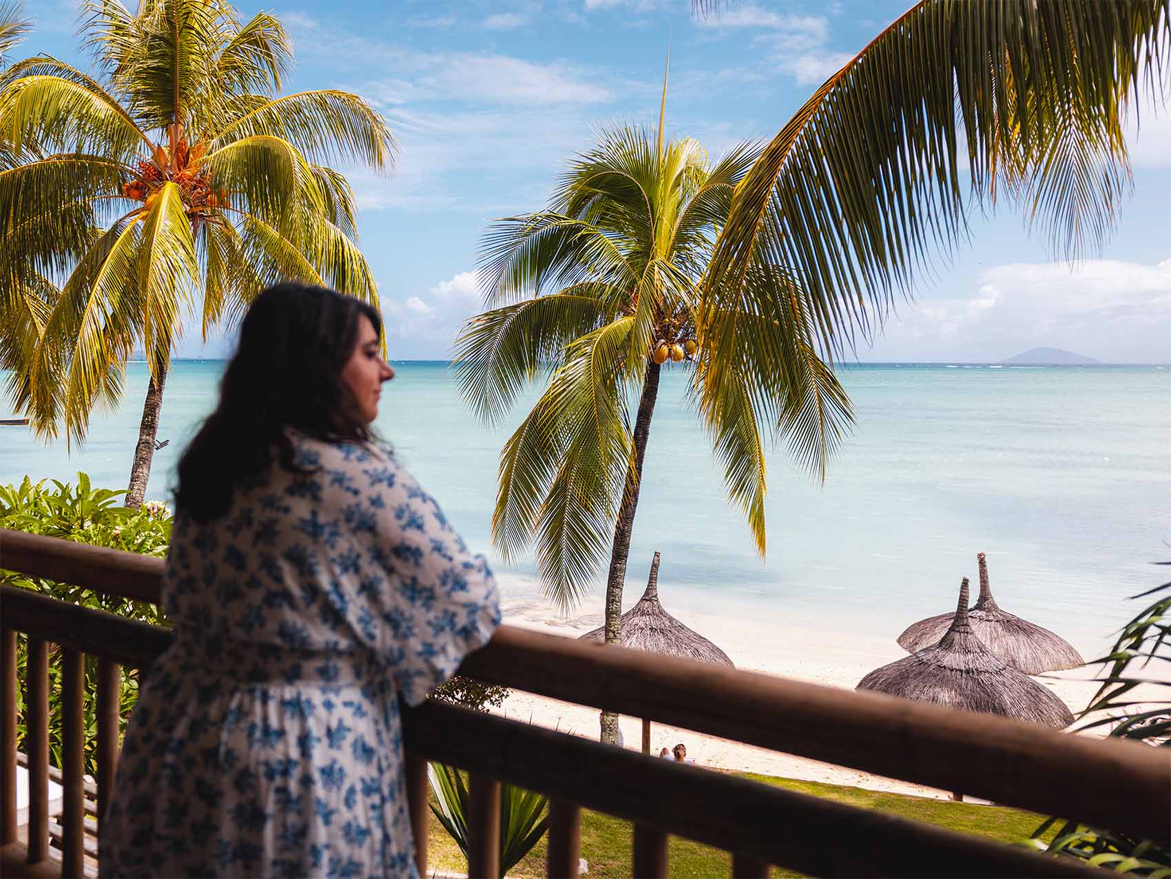 Une de nos adresses préférées à l'Île Maurice : le Veranda Paul et Virginie. Vue mer depuis le balcon