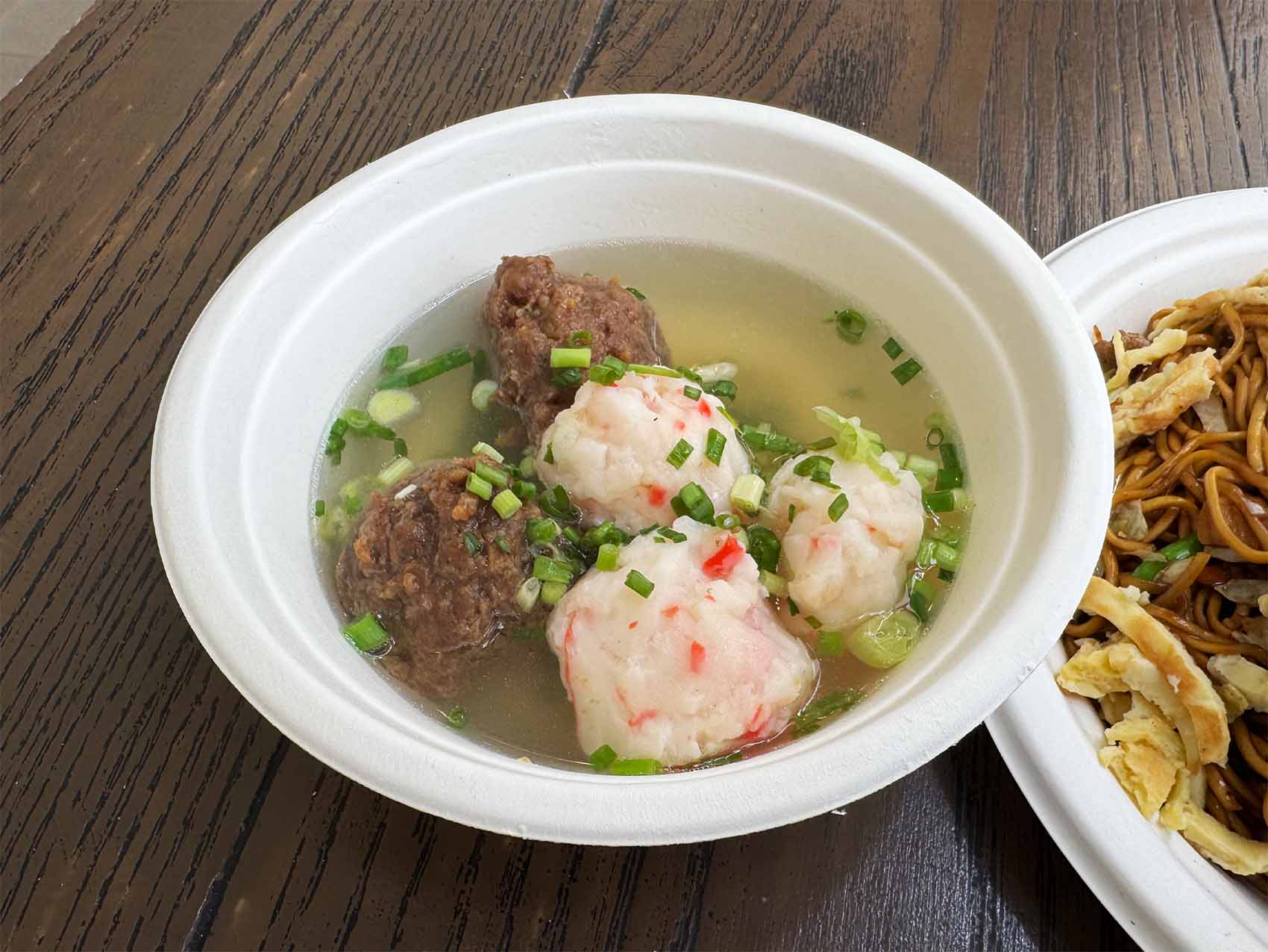 Boulettes de viande et poisson