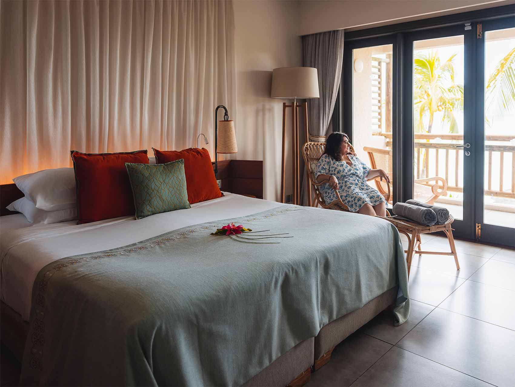 Une de nos adresses préférées à l'Île Maurice : le Veranda Paul et Virginie. Chambre très spacieuse