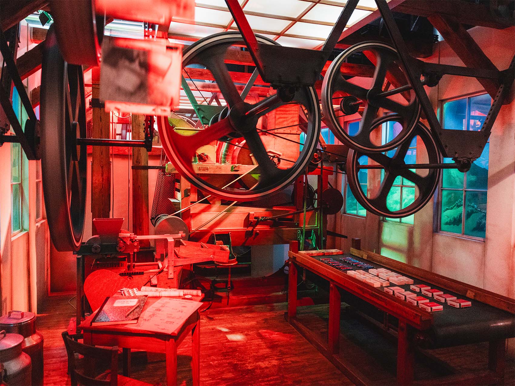 Scénographie de la visite de la chocolaterie