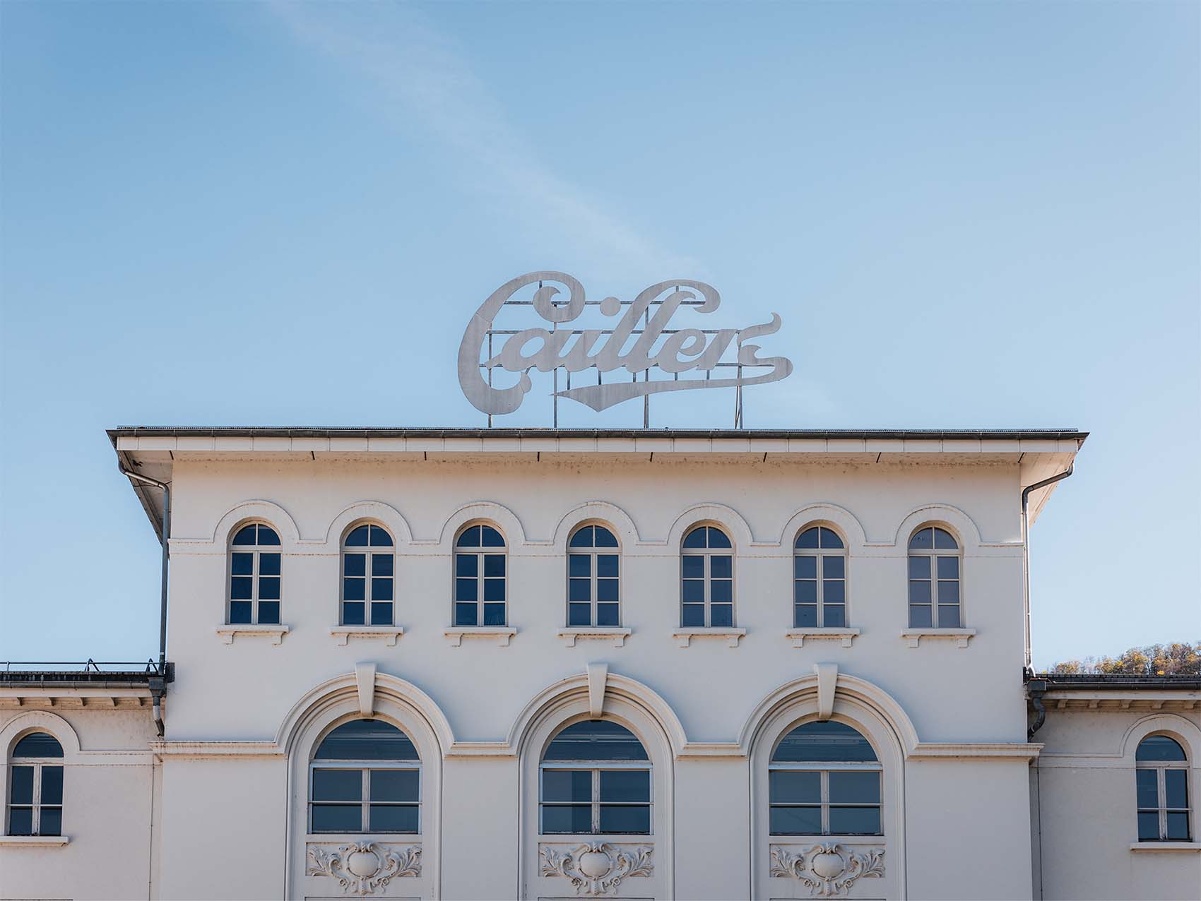 Devanture de Maison Cailler à Broc en Suisse