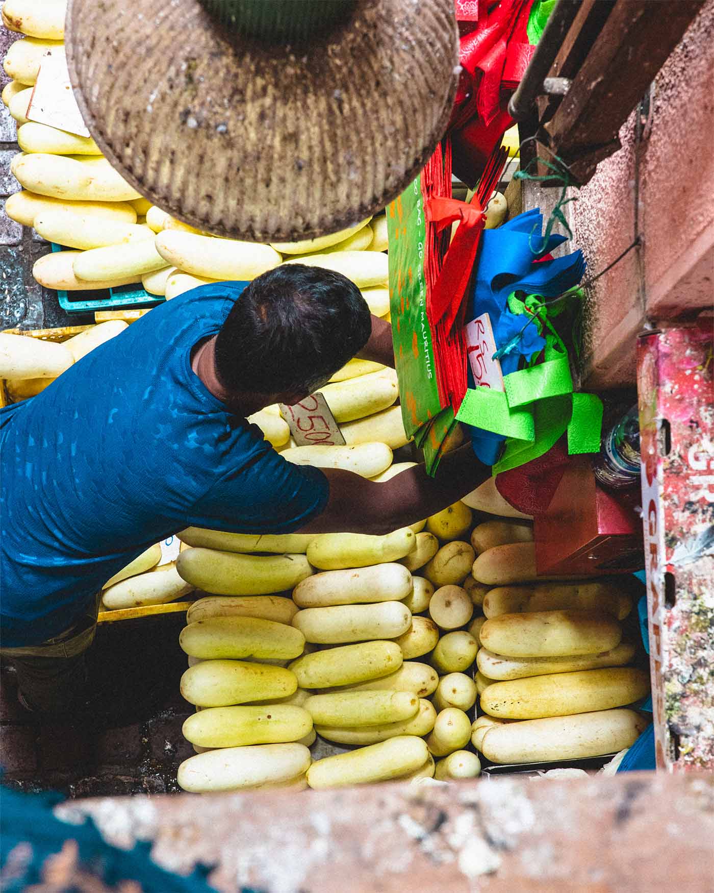 Marché de Port Louis à l'Île Maurice