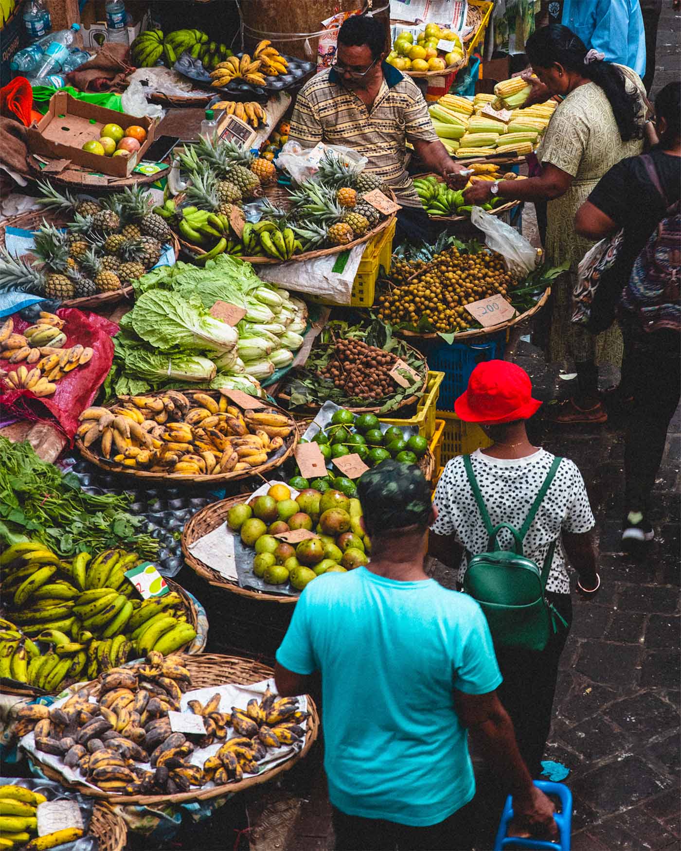 Marché de Port Louis à l'Île Maurice