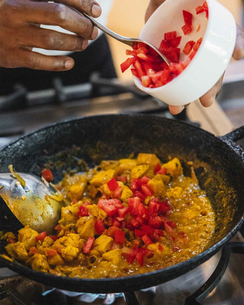 Cour de cuisine : cari poulet