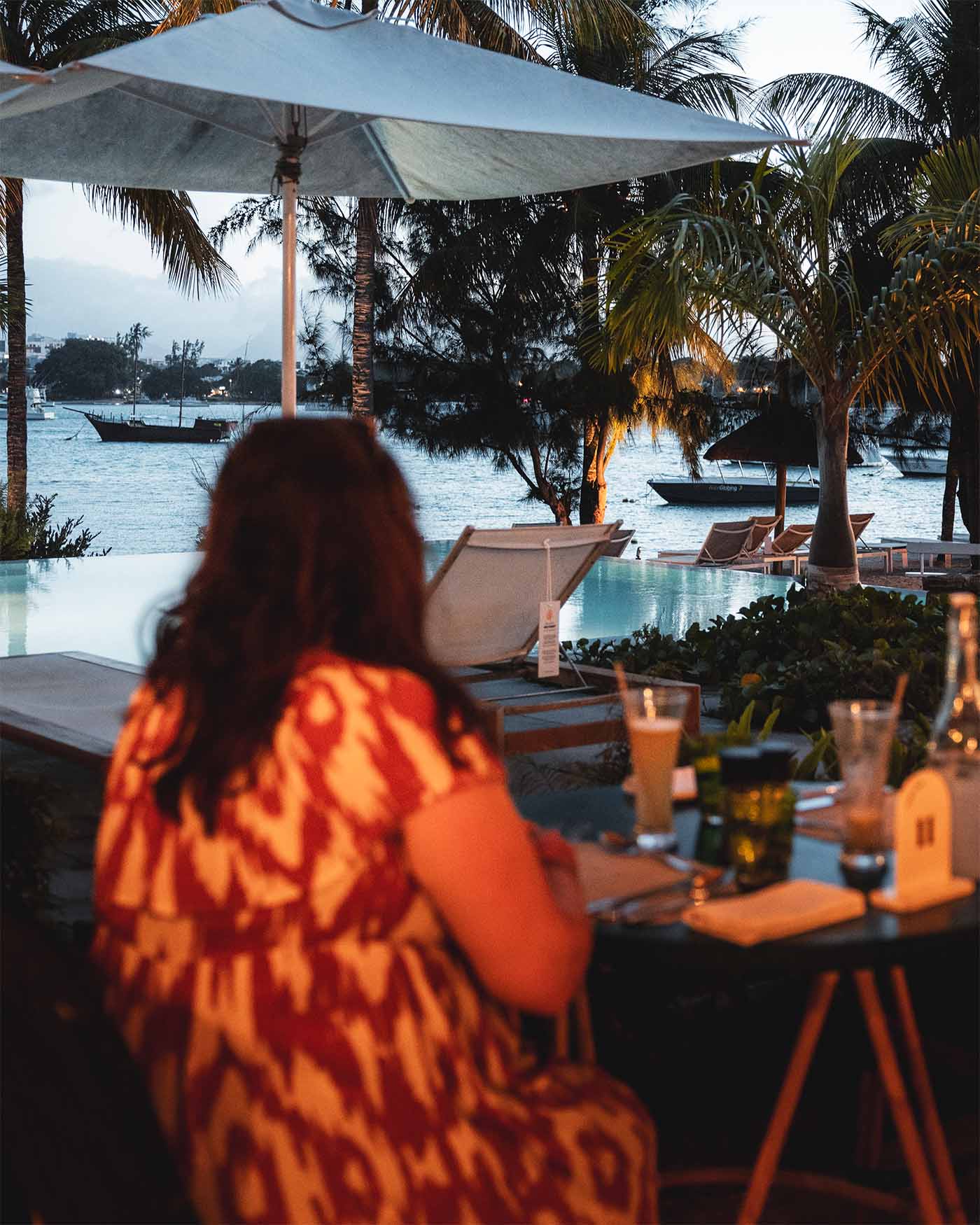 Restaurant Food Comptoir du Veranda Grand Baie avec vue sur la mer
